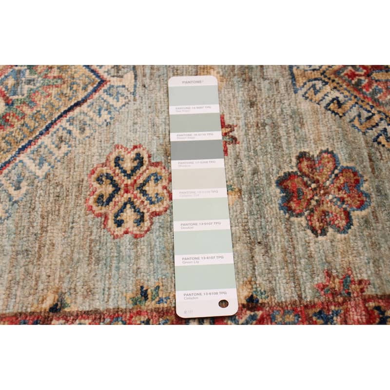 ECARPETGALLERY Hand-knotted Aryana Green Wool Rug - 2'8 x 8'4