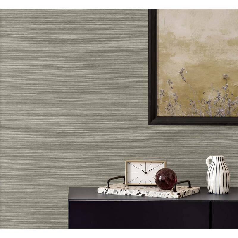 Seabrook Designs Seawave Sisal Embossed Vinyl Unpasted Wallpaper