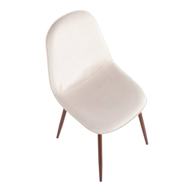 Pebble Mid-Century Modern Upholstered Accent / Dining Chair (Set of 2)