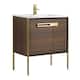 Option Walnut Ebony - Satin Brass Hardware
