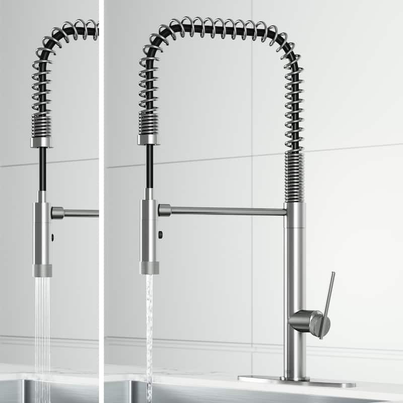 VIGO Sterling 23" H Single Handle Pull-Down Sprayer Kitchen Faucet