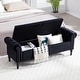 preview thumbnail 59 of 74, 67" Velvet Tufted Storage Bench for Bedroom End of Bed with Roll Arms