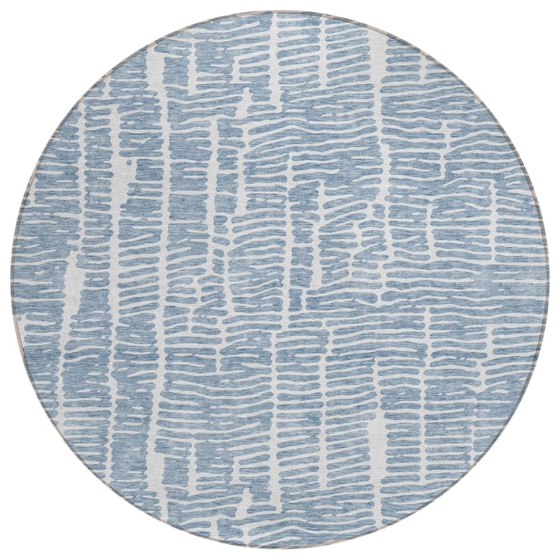 HomeRoots Abstract Transitional Rectangle Outdoor Rug