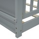 preview thumbnail 7 of 19, Twin Size Floor Platform Bed with Built-in Book Storage Rack, Door