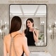 preview thumbnail 21 of 141, Apmir Metal Frame Tempered Glass Bathroom Vanity Mirror for Wall, Cloakroom, Bedroom