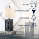 preview thumbnail 14 of 14, Ibiza 21.5" Farmhouse Wood LED Table Lamp, Brown (Set of 2), by JONATHAN Y
