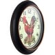 preview thumbnail 16 of 16, Copper Grove Kaffir 12-inch Classic Kitchen Round Clock - 12 x 2 x 12 - 12 x 2 x 12
