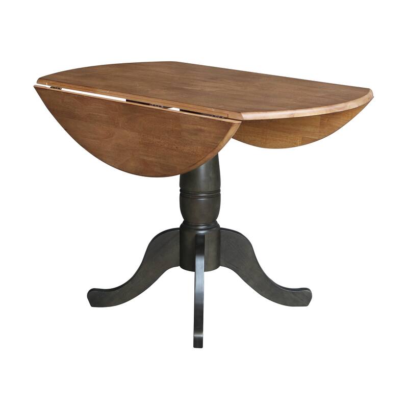42 in. Round Dual Drop Leaf Dining Table