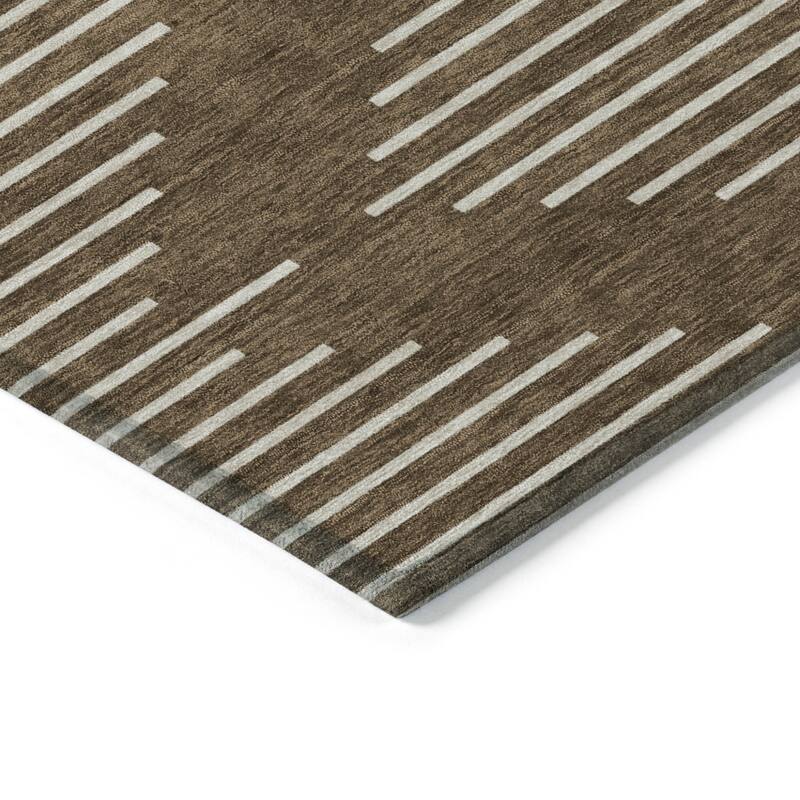 HomeRoots Geometric Transitional Rectangle Outdoor Rug