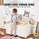 preview thumbnail 16 of 20, Multifunctional Storage Wooden Toy Storage Box with Flip-Top Lid and Safety Hinge Perfect for Any Room