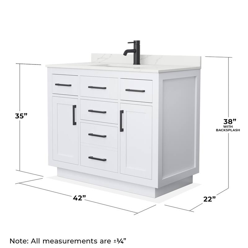 Wyndham Collection WCG262642S-QTZ-UNSMXX Beckett TK 42" Free Standing