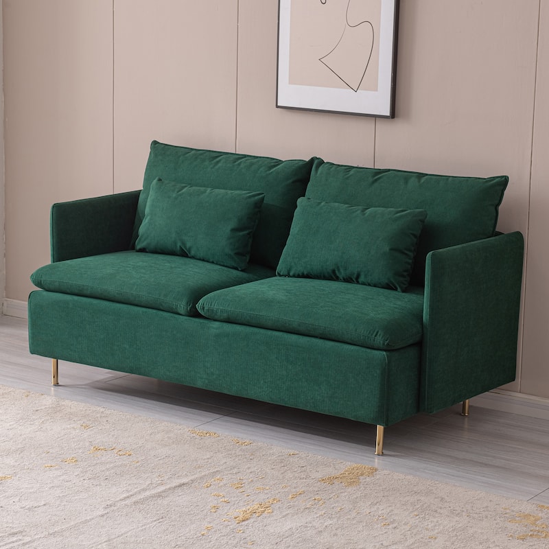 Modern Upholstered Loveseat Sofa