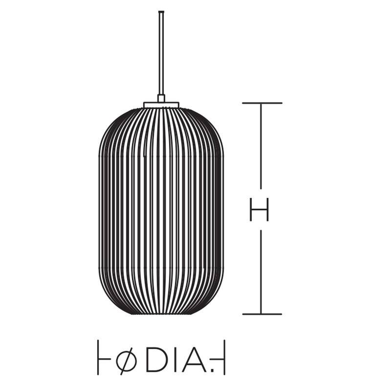 Callie 5-inch White Pendant, Frosted Ribbed White Glass Shade