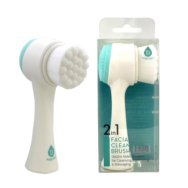 Pursonic Dual Sided Facial Cleansing Brush - Blue