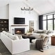 preview thumbnail 5 of 14, Modern LED 8-Light Wheel Black Gold Chandelier with Clear Acrylic Shades - Dia. 32.7" x H 13.3"