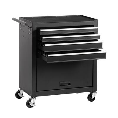 Versatile 4-Drawer Rolling Tool Chest for Various Workspaces, Enhancing Organization and Mobility