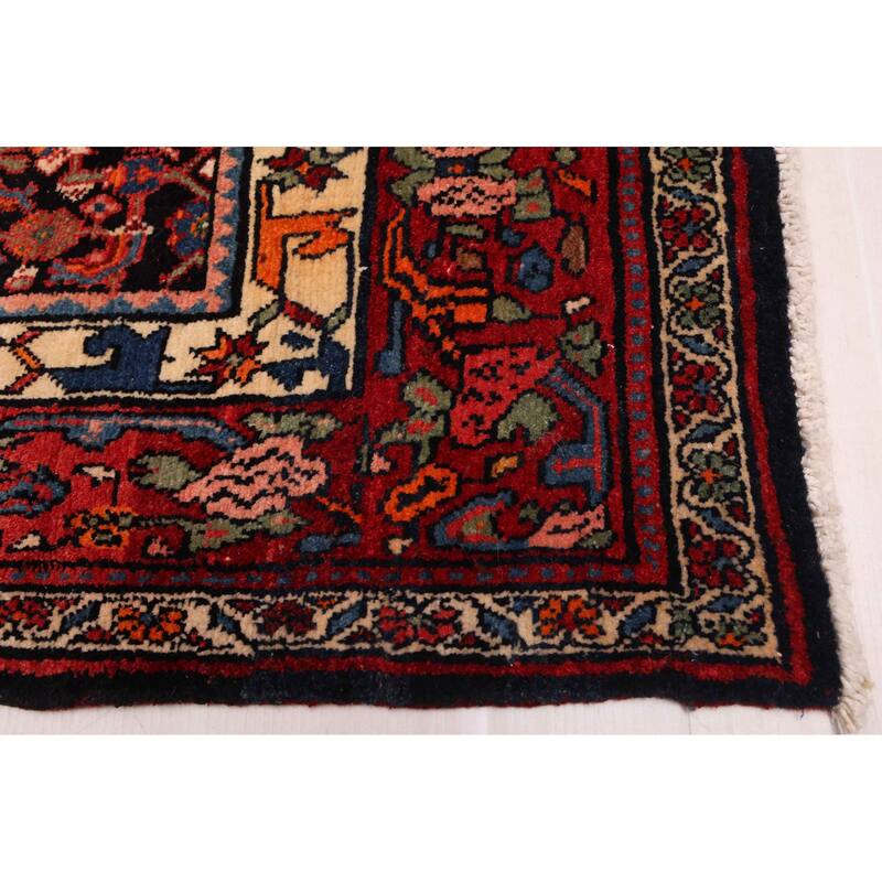 ECARPETGALLERY Hand-knotted Andelz Dark Navy Wool Rug - 4'8 x 8'3