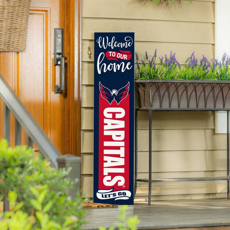 47" Double Sided Seasonal Porch Leaner, Washington Capitals - 47" x 11.25"