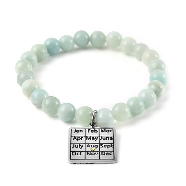 Shop Lc Amazonite Green Crystal Bracelet Necklace Pendant Set Ct 87 5 Overstock