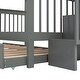preview thumbnail 12 of 43, Full-Over-Full Solid Wood Bunk Bed with Twin Trundle