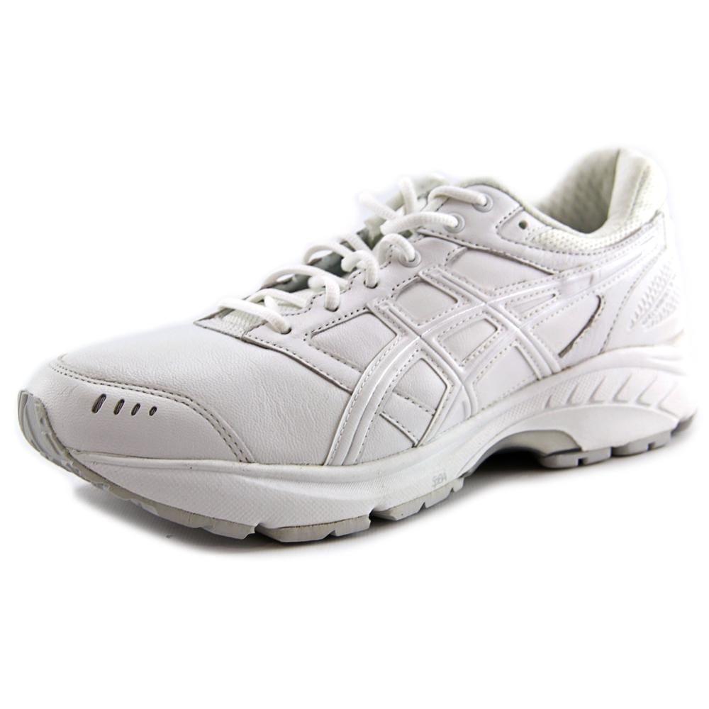 asics mens white leather shoes