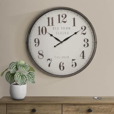 30" Round Wall Clock