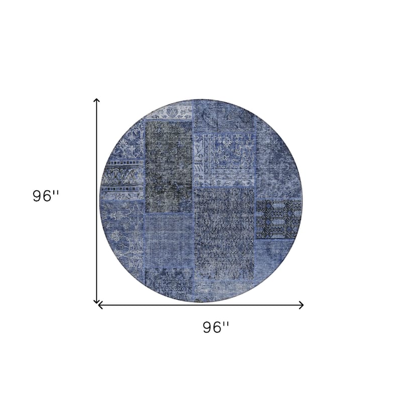 HomeRoots Patchwork Transitional Rectangle Outdoor Rug