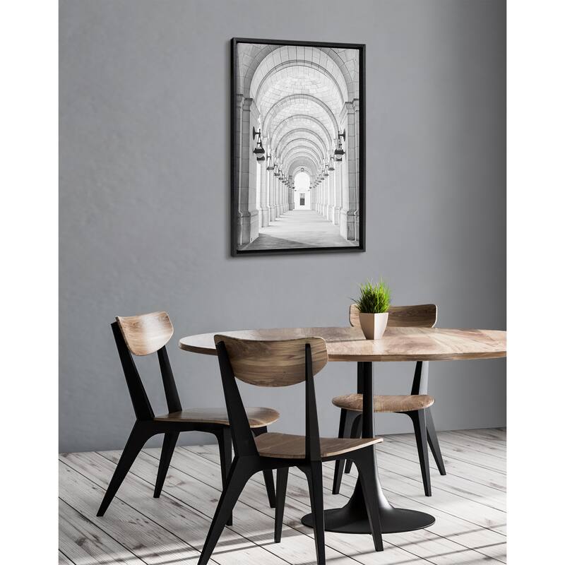 Kate and Laurel Sylvie Union Station Framed Canvas by Golie