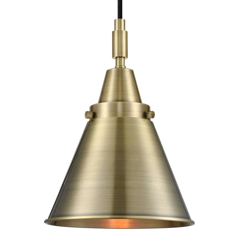 Innovations Lighting 447-1P-M13-AB Appalachian 8" Wide Mini Pendant - Antique Brass