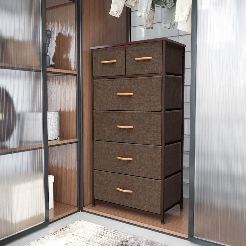 VredHom 6 Drawers Vertical Dresser Storage Tower