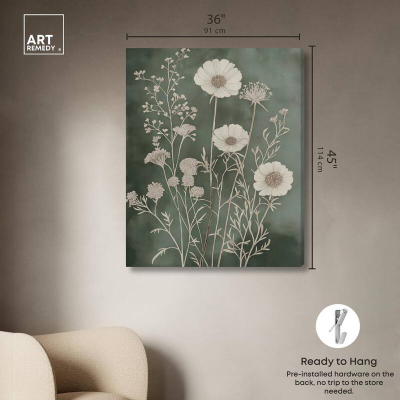 Airy Green Garden Canvas by Art Remedy, Gallery Wrapped