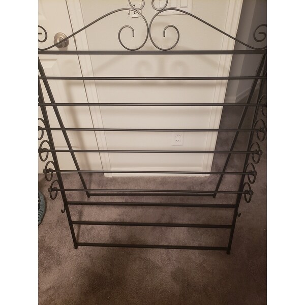 Harper Blvd Leal Black Wrapping Paper & Craft Storage Rack 