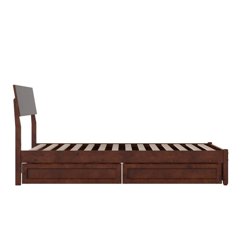 Norla Wood Platform Bed with Storage Drawers