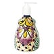 Novica Handmade Hidalgo Bouquet Ceramic Liquid Soap Dispenser - Multi ...