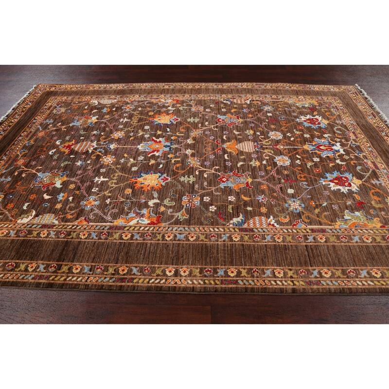 Vegetable Dye Traditional Ziegler Oriental Wool Area Rug Hand-knotted - 6'6" x 9'8"