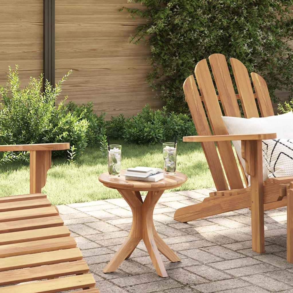 vidaXL Patio Table Brown Solid teak wood