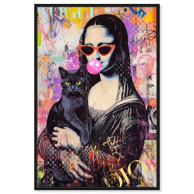 Classical Gal and Her Companion Canvas by Art Remedy