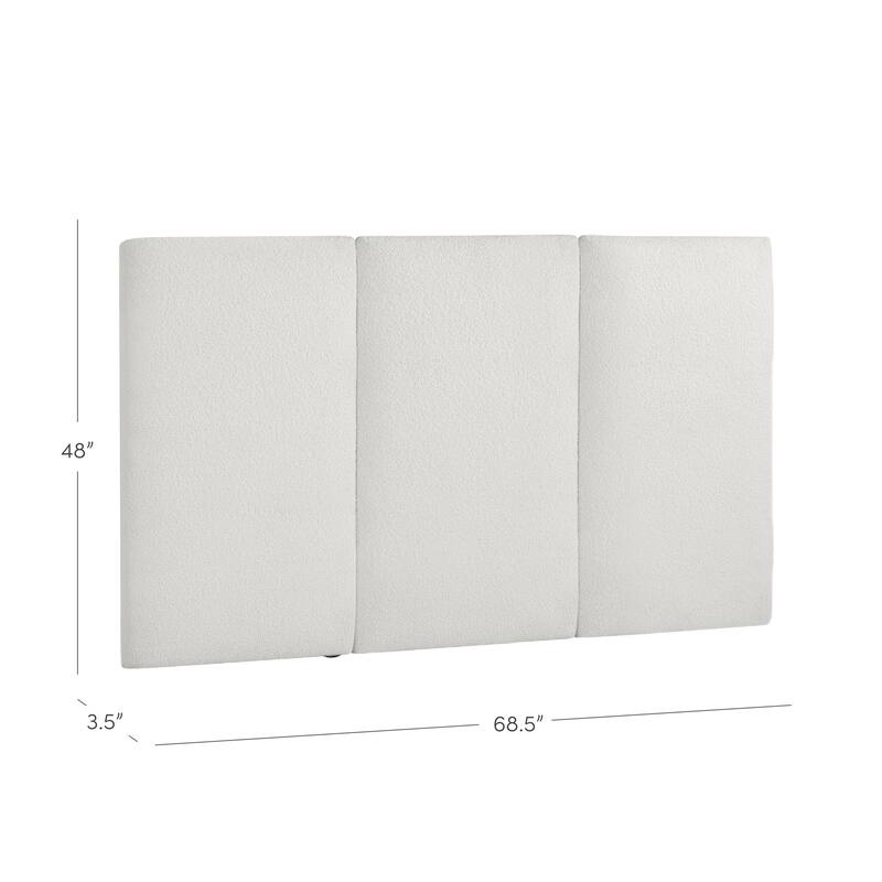 Marissa Boucle Wall Mounted Upholstered Headboard