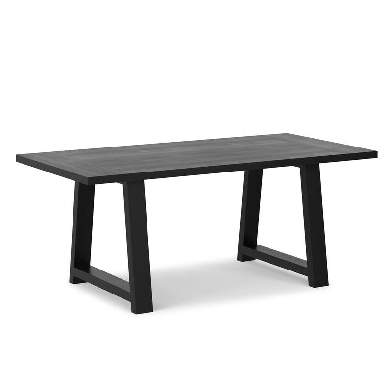 WyndenHall Aeris 72 inch Wide Solid Mango Farmhouse Dining Table - 36"D x 72"W x 29.5"H