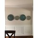 Madison Park Rosalie Blue Iron Painted Wall Decor Set of 3