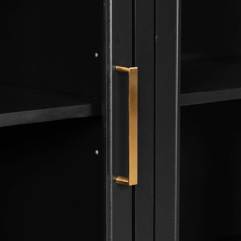 3-Doors Storage Cabinet with Large Storage Space for Living Room and Dining Room Storage