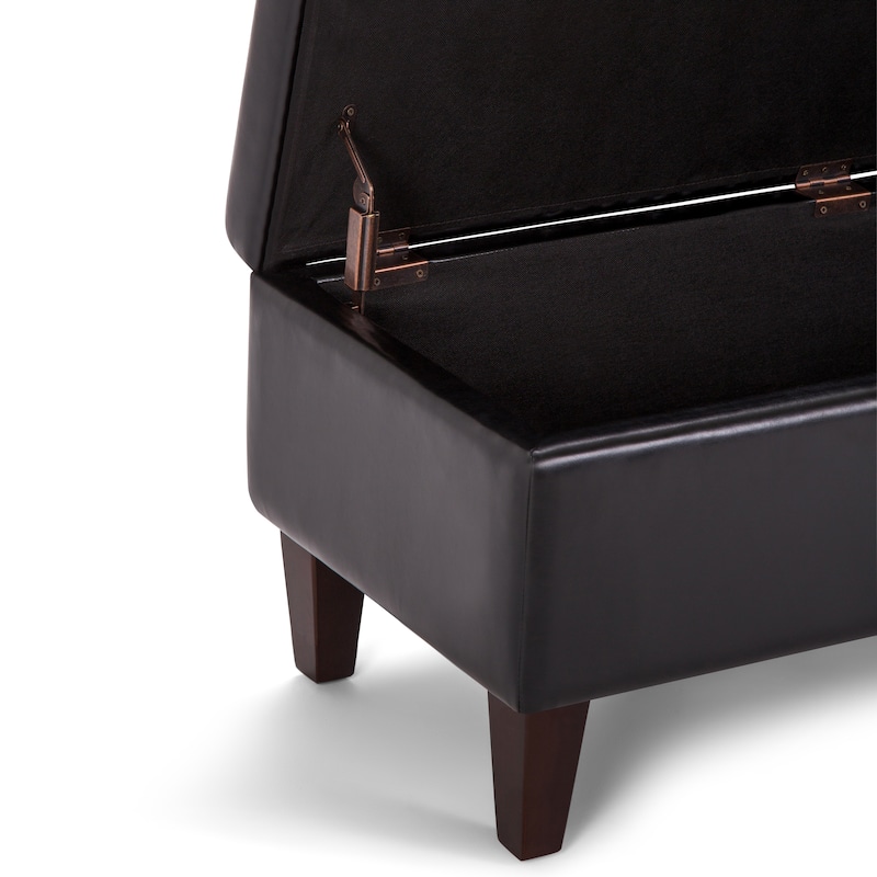 WYNDENHALL Garret 48 inch Wide Contemporary Rectangle Storage Ottoman
