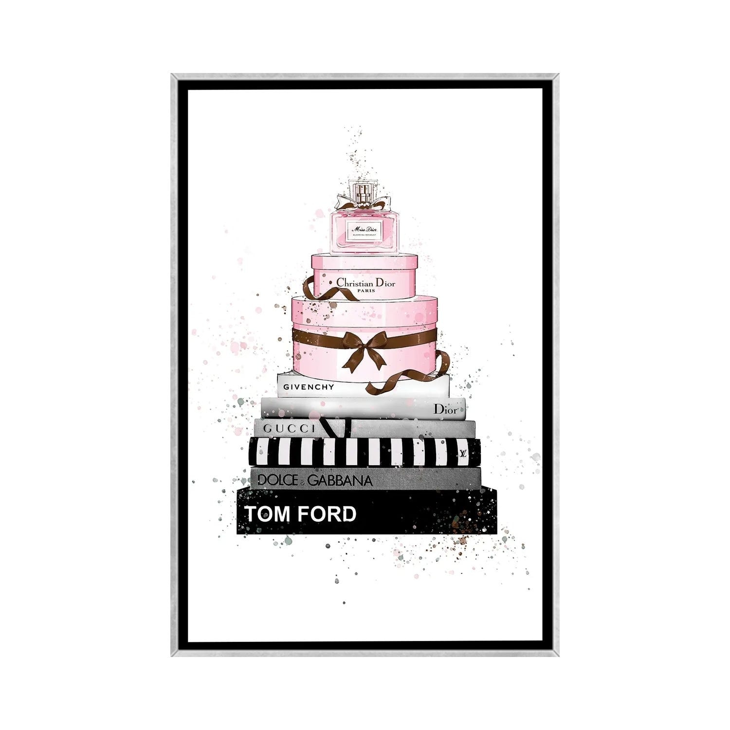 iCanvas "Books, Box And Perfume" by Heather Grey Framed