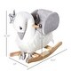 preview thumbnail 5 of 6, Plush Swan Rocking Horse for Toddlers with Sound Feature, Safety Belt, and Wooden Base - Ideal for 18-36 Months