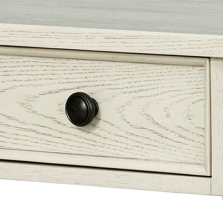 Large Nightstand with Drawer and Open Shelf Wide 32 Inch Bedside Table