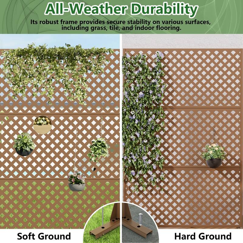 Outdoor Rectangle Privacy Screens Metal Screen Fence Panel