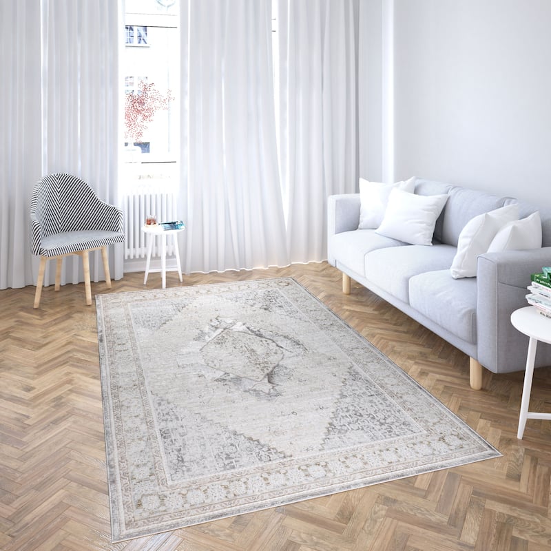 Viana Collection Modern Abstract Area Rug