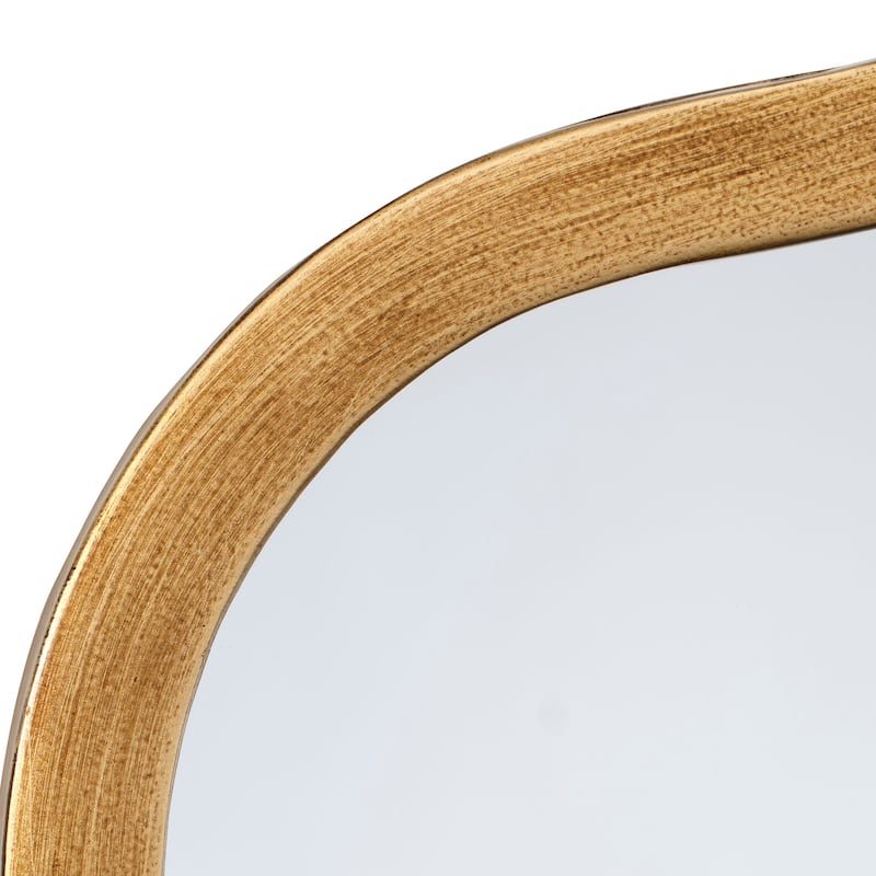 Alden Décor Ripple Wavy Iron Wall Mirror