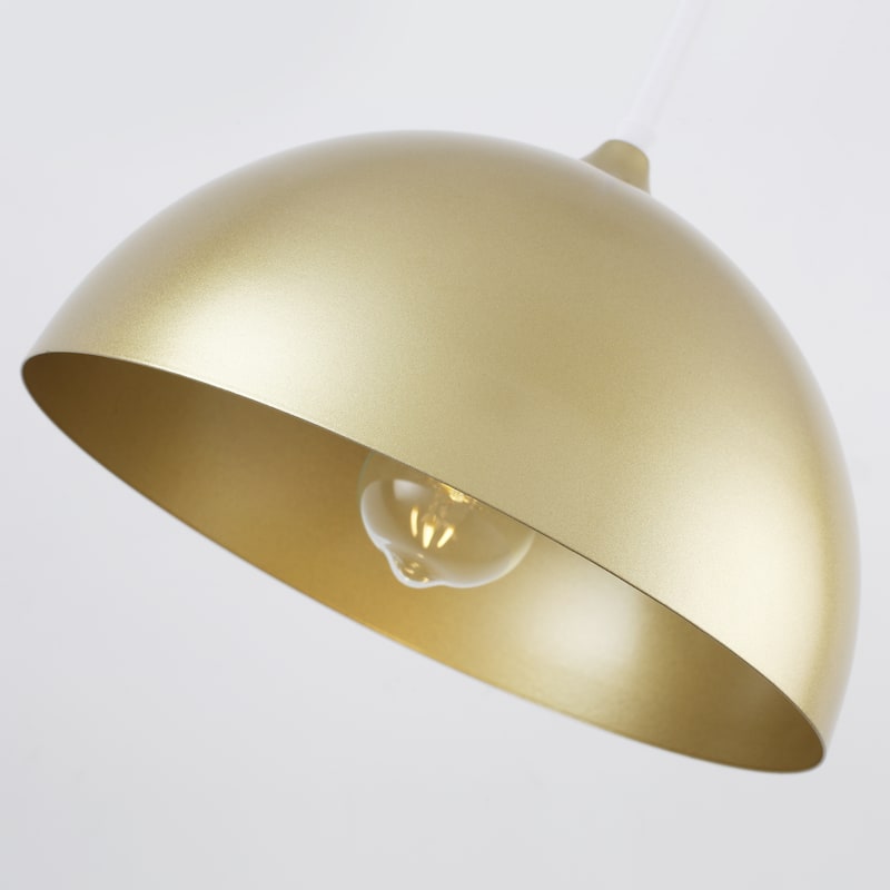 1-Light 11.81"W Metal Dome Pendant Ceiling Lights for Kitchen Island