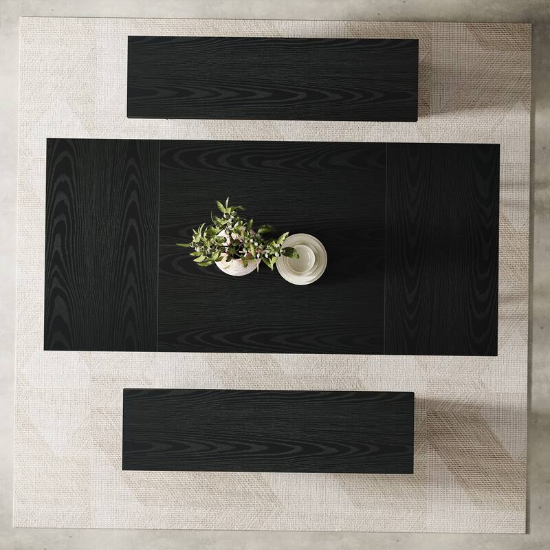 63-Inch Rectangle Dining Table, Farmhouse Kitchen Table for Home